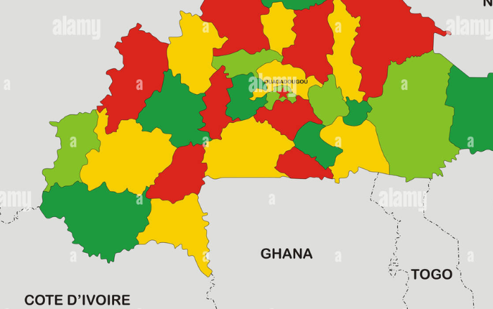 Carte Du Burkina Faso