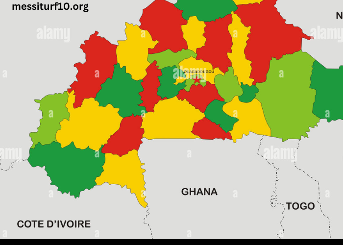 Carte Du Burkina Faso