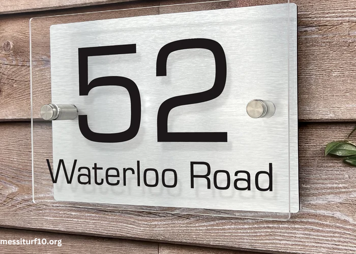 House Number Signs Stylish and Clear Identification for Your Home